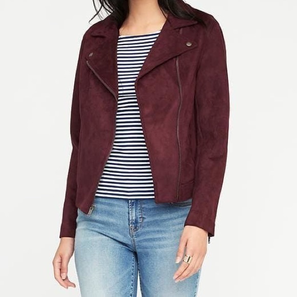 Old Navy Jackets & Blazers - Old Navy Suede Motorcycle Jacket